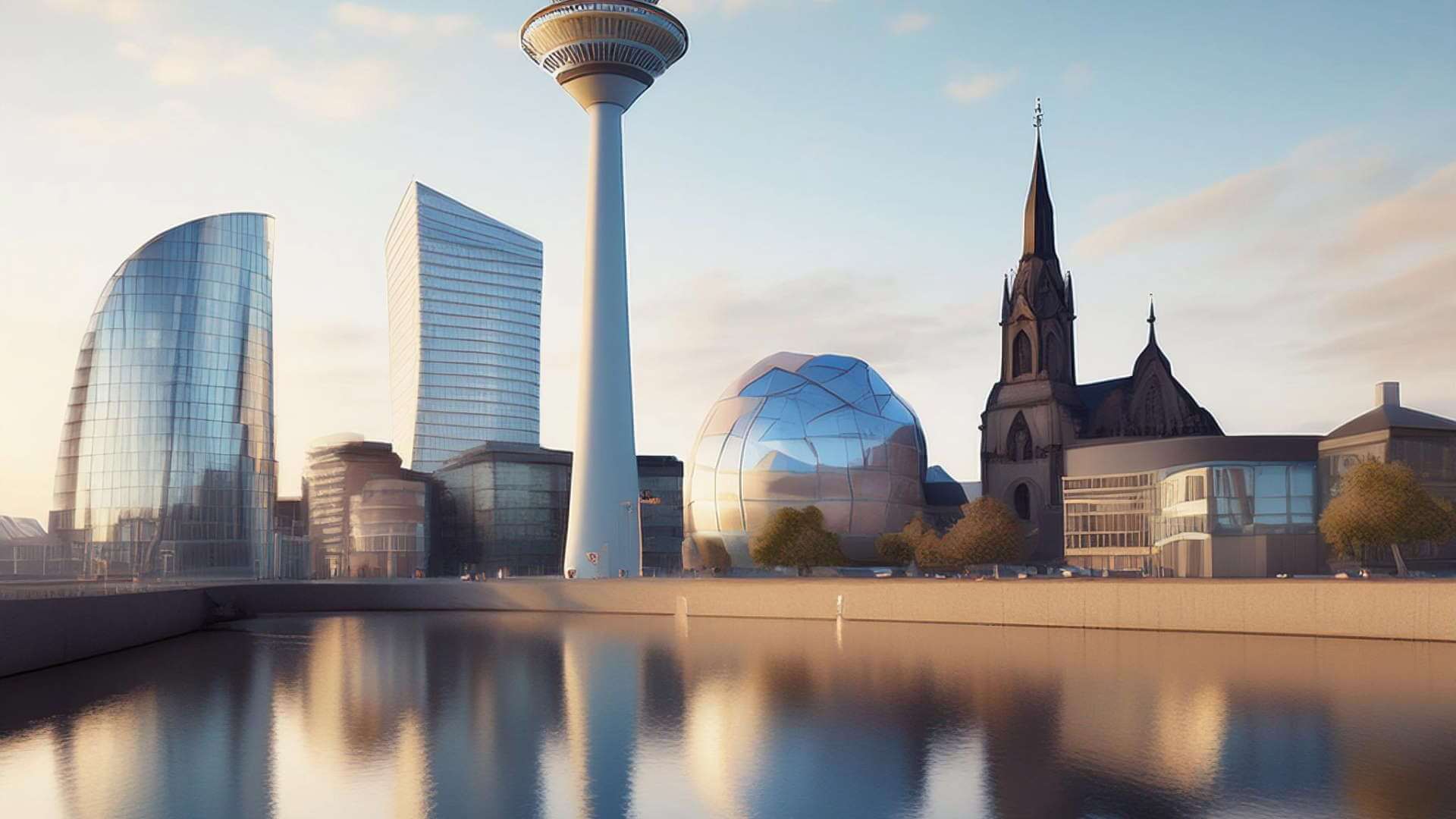 Düsseldorf Hauptstadt NRW - Skyline Entrum UG